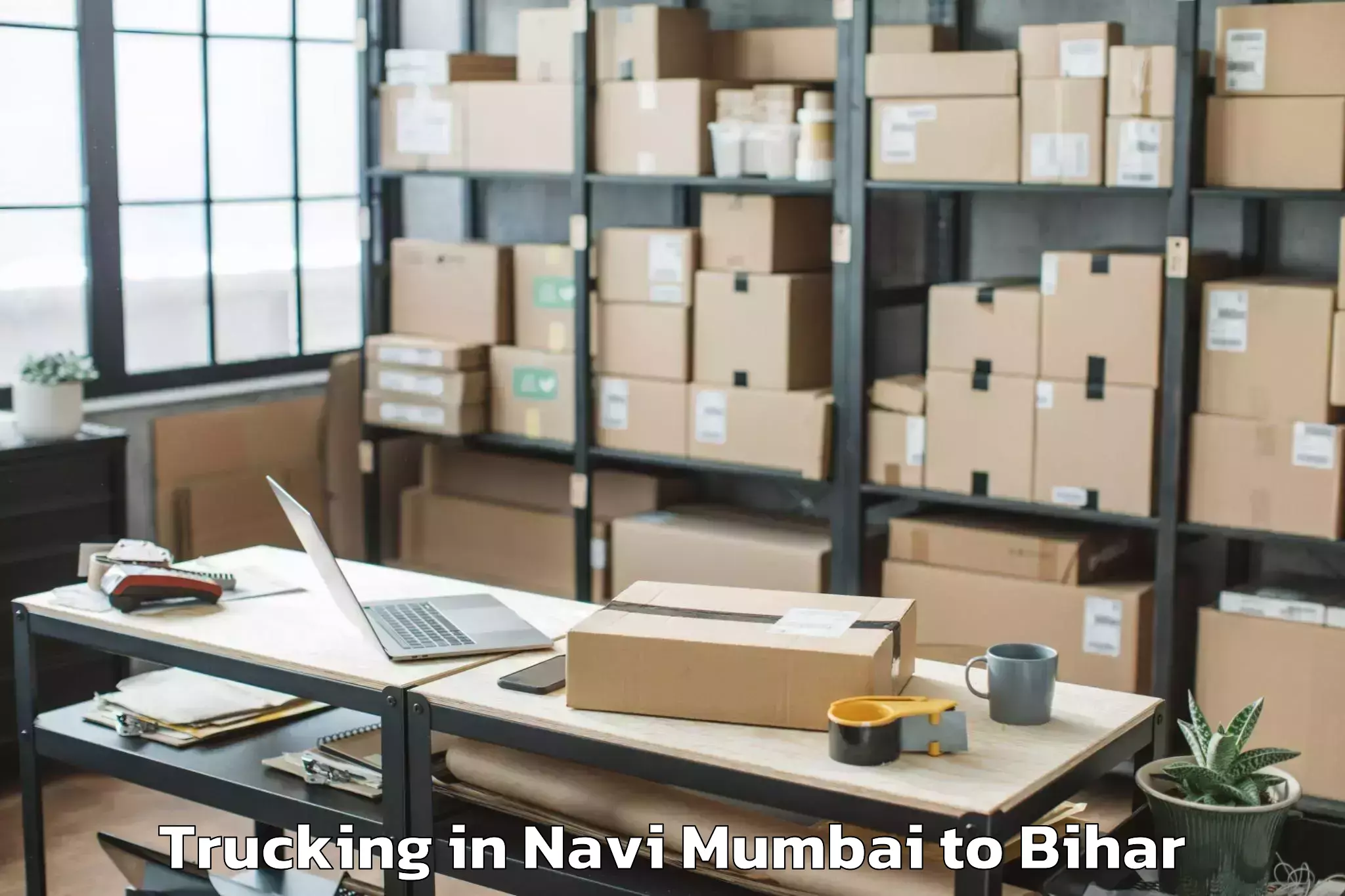 Professional Navi Mumbai to Jandaha Trucking